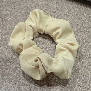 Elegant Cream Chiffon Hair Scrunchie